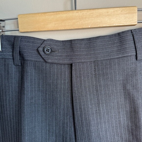 Pronto Uomo Couture Men's 100% Wool Dress Pant Trousers Navy Size 36 Formal - Picture 4 of 13